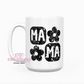Mama Retro Checker 15oz Coffee Mug