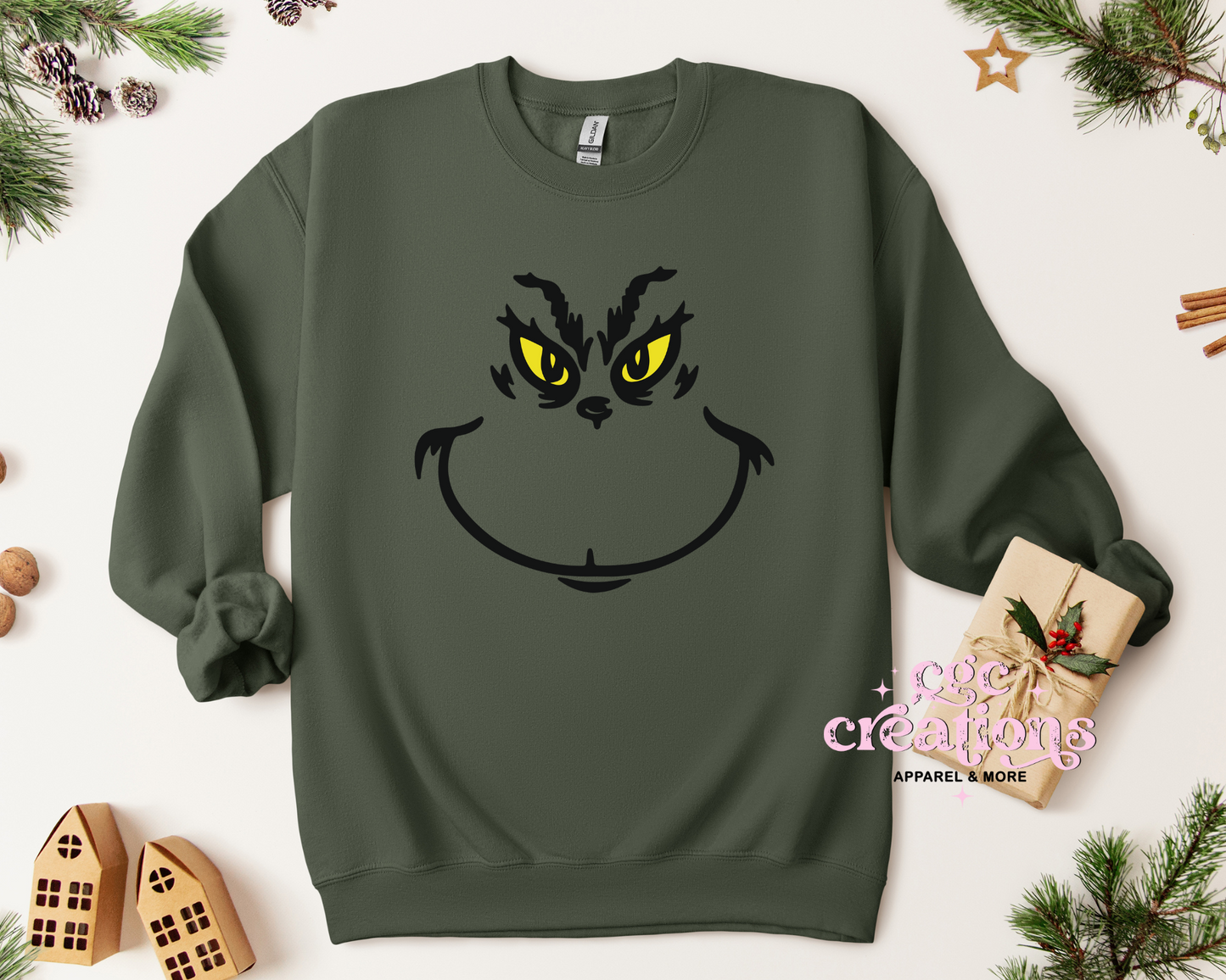 Mean One Face Christmas Crewneck