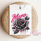 Mama Checkered Rose T-Shirt