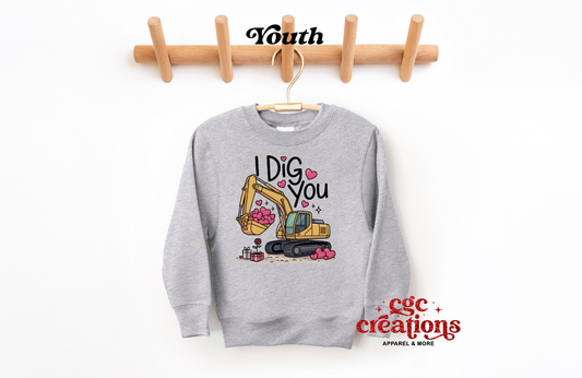 I dig You Youth Crewneck