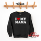 I Love My Mama Youth Crewneck
