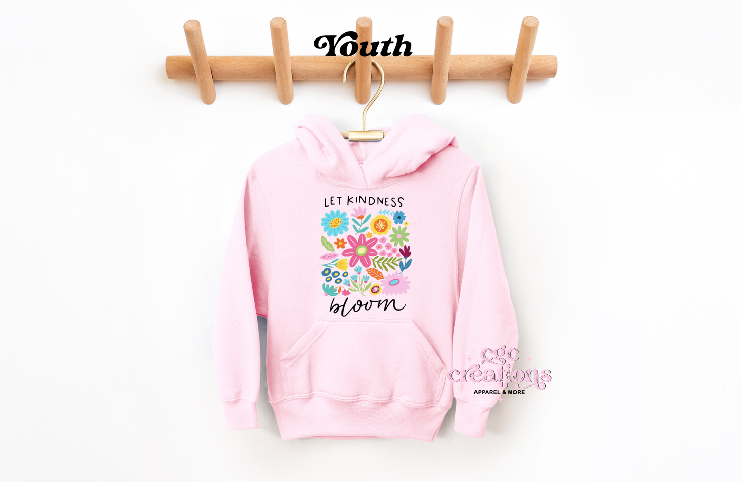 Let Kindness Bloom Youth Hoodie