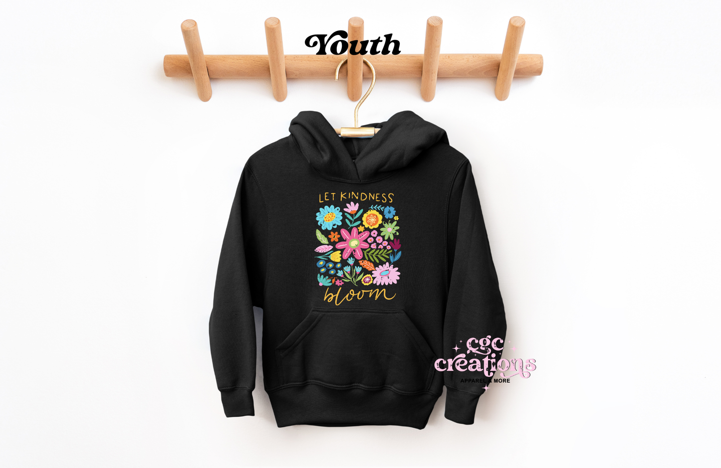 Let Kindness Bloom Youth Hoodie