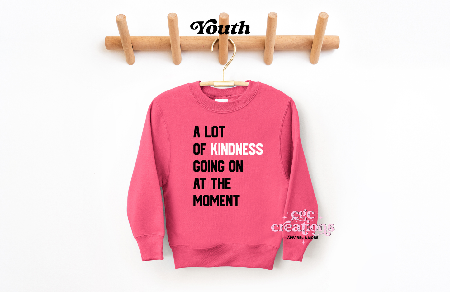 A Lot Of Kindness Going On Youth Crewneck