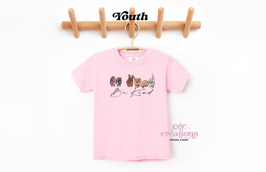 Be Kind - Sign Language Youth T-shirt