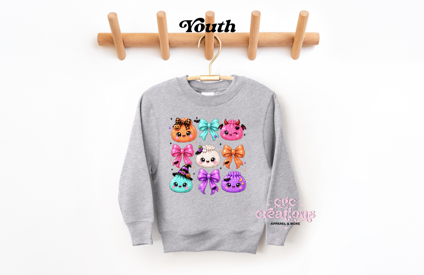 Halloween Dumpling Youth Crewneck