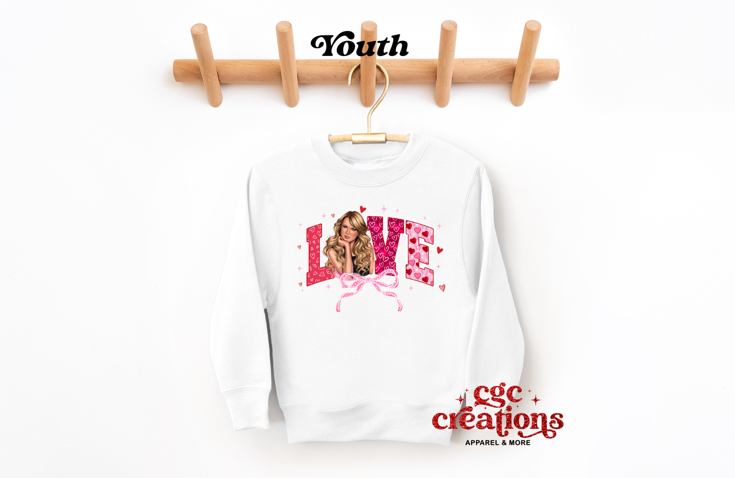 Love Swiftie Youth Crewneck