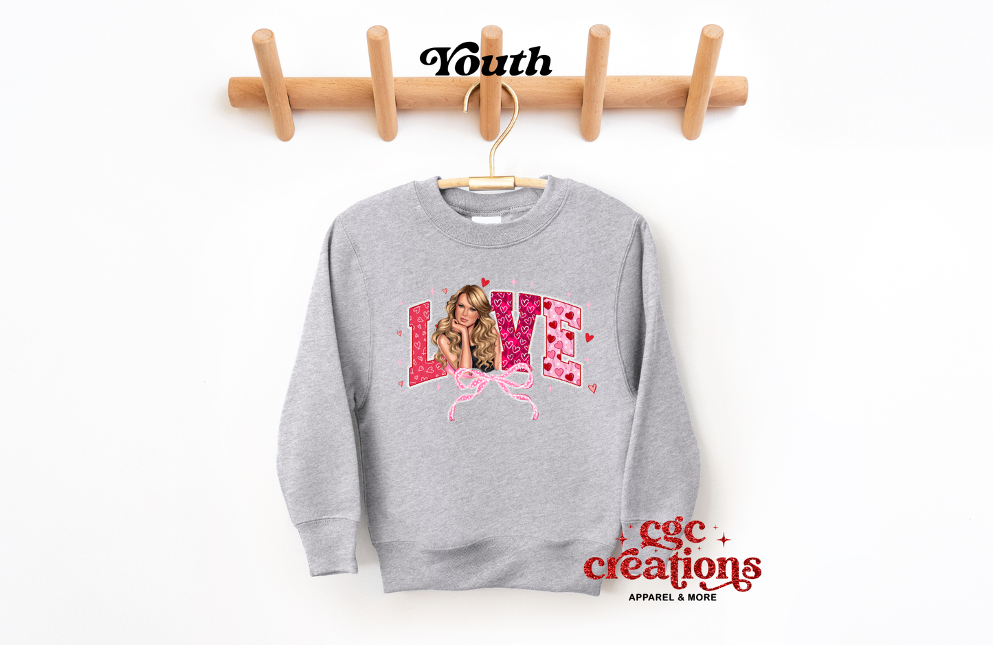 Love Swiftie Youth Crewneck
