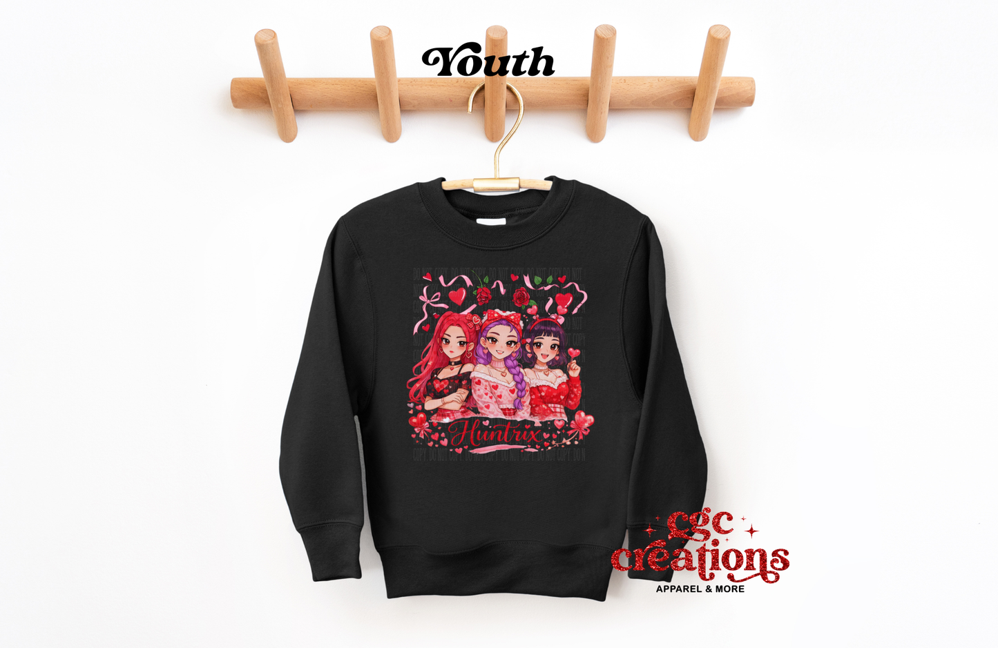 Hun_rix Love #2 Youth Crewneck