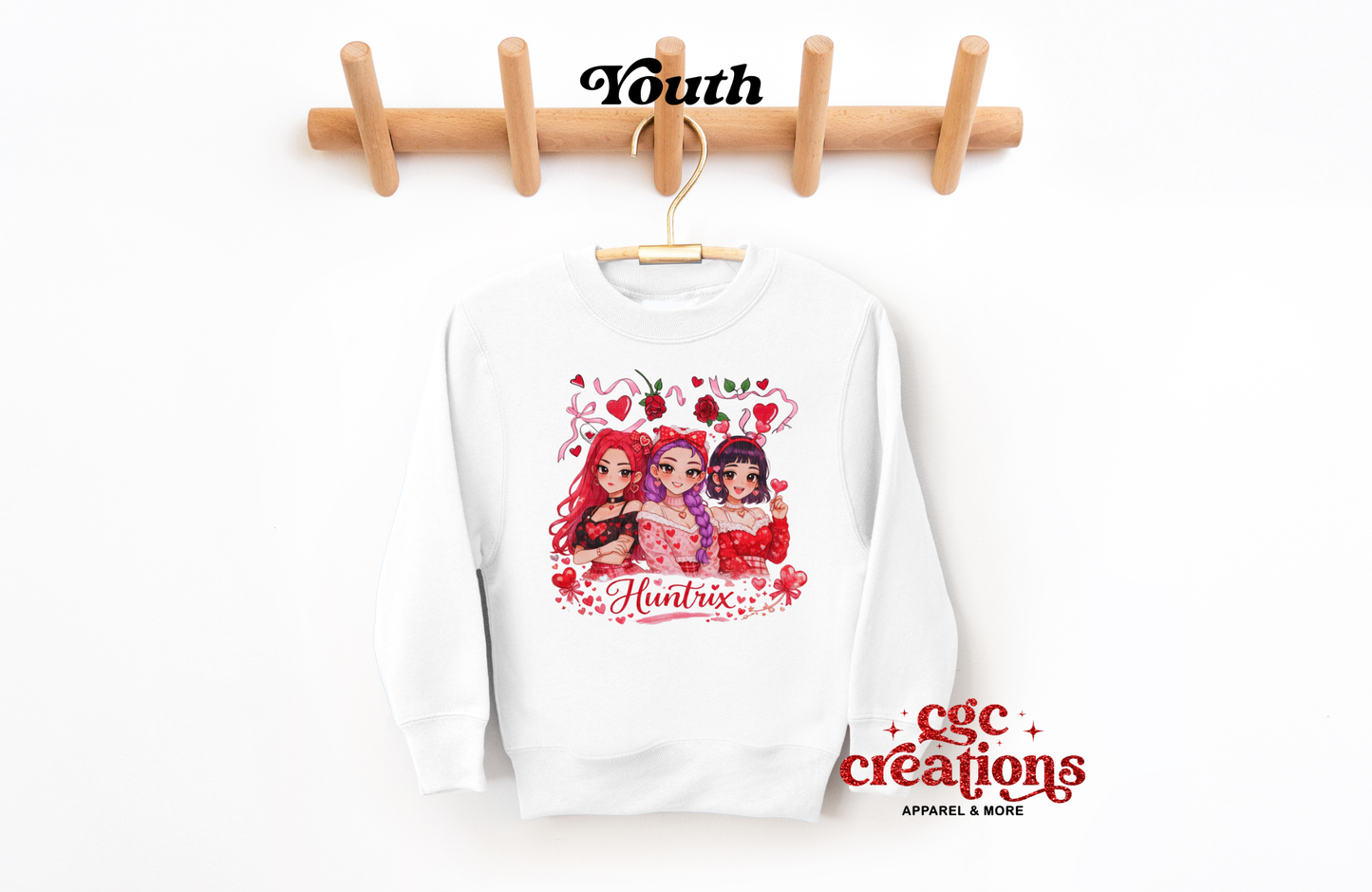 Hun_rix Love #2 Youth Crewneck