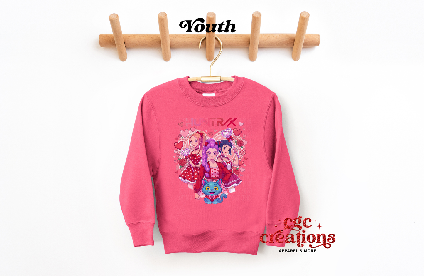 Hun_rix Love #3 Youth Crewneck