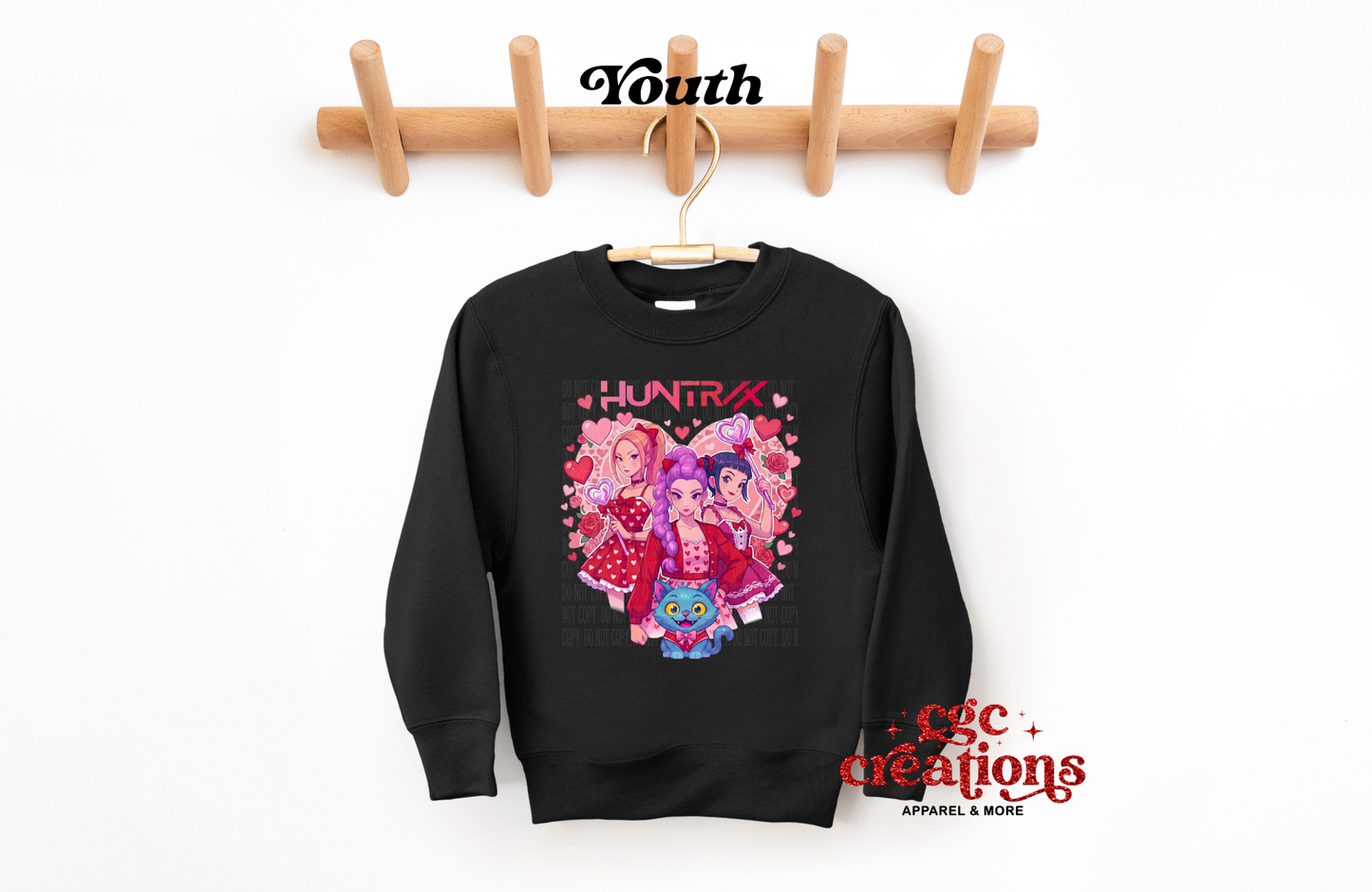 Hun_rix Love #3 Youth Crewneck
