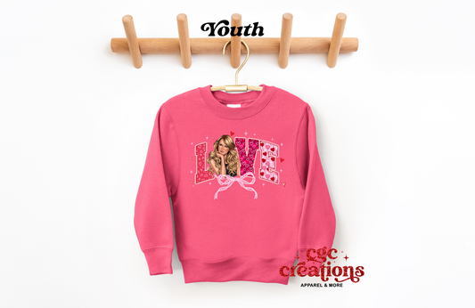 Love Swiftie Youth Crewneck