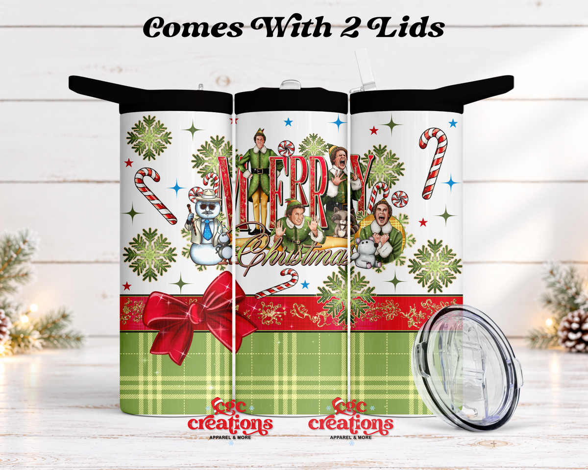 Buddy Merry Christmas 20 oz Insulated Tumbler