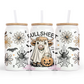 Bullsheet 16oz Glass Cup With Lid