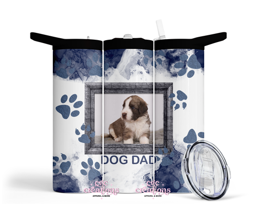 Personalized Dog Dad 20oz Insulated Tumbler