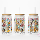 Happy Easter #2 16oz Glass Cup With Lid