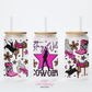 Stay Wild Cowgirl 16oz Glass Cup With Lid