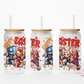 Hero Easter 16oz Glass Cup With Lid