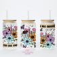 You Are Enough 16oz Glass Cup With Lid