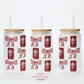 Dr. P 16oz Glass Cup With Lid