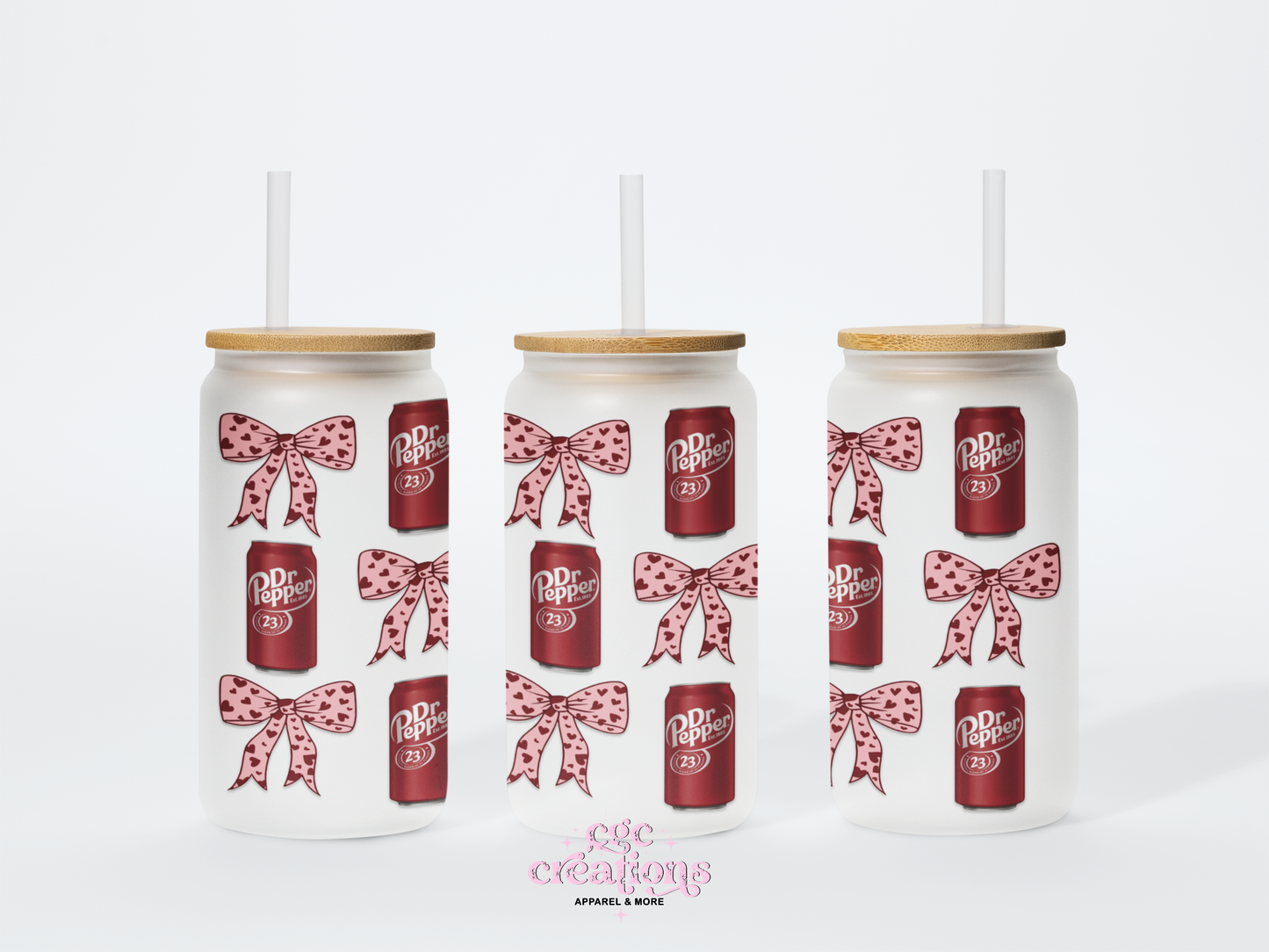 Dr. P 16oz Glass Cup With Lid