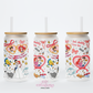 But Daddy I Love Him 16oz Glass Cup With Lid