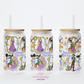 Let Down Your Hair 16oz Glass Cup With Lid