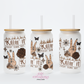 Killin' It Every Damn Day 16oz Glass Cup With Lid