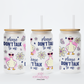 Please Don't Talk To Me 16oz Glass Cup With Lid