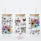 Let Them Wonder 16oz Glass Cup With Lid