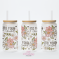 Be Kind To Your Mind 16oz Glass Cup With Lid