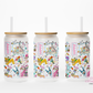 Happy Easter #3 16oz Glass Cup With Lid