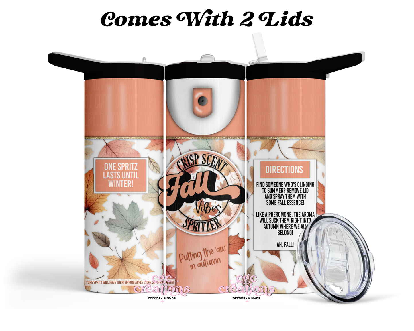 Fall Vibes Spritzer 20 oz Insulated Tumbler