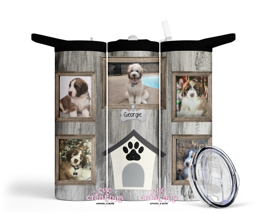 Personalized Grey Barn Pet Picture (5 photos) 20oz Insulated Tumbler