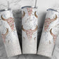 Western Country Bull Skull Floral 20oz Insulated Tumbler
