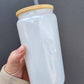 Cute Bear Cup 16oz Glass Cup With Lid