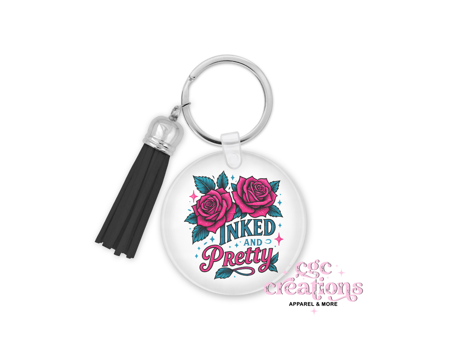 Inked And Pretty Acrylic Keychain