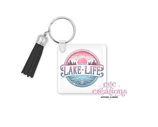 Lake Life  Acrylic Keychain