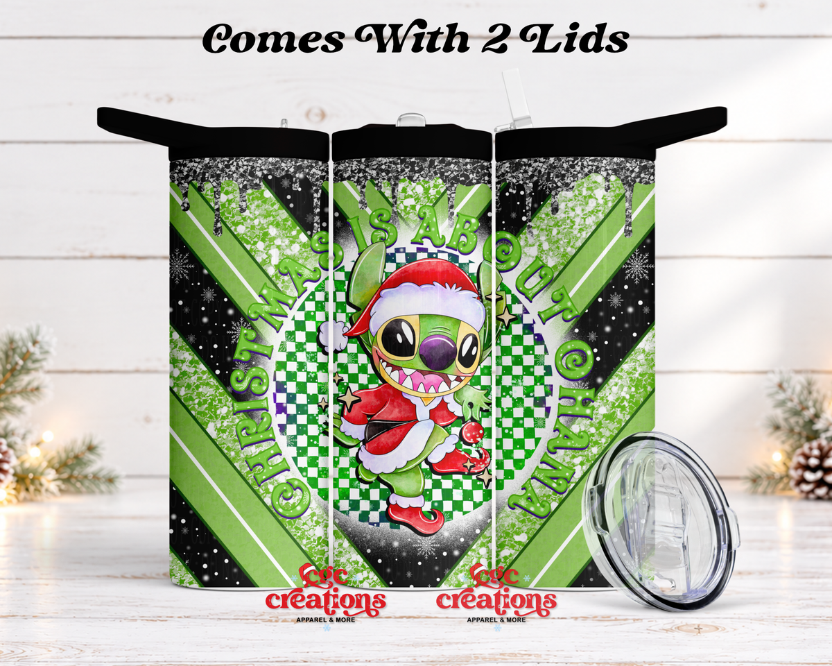 Christmas Is About  20 oz Insulated Tumbler