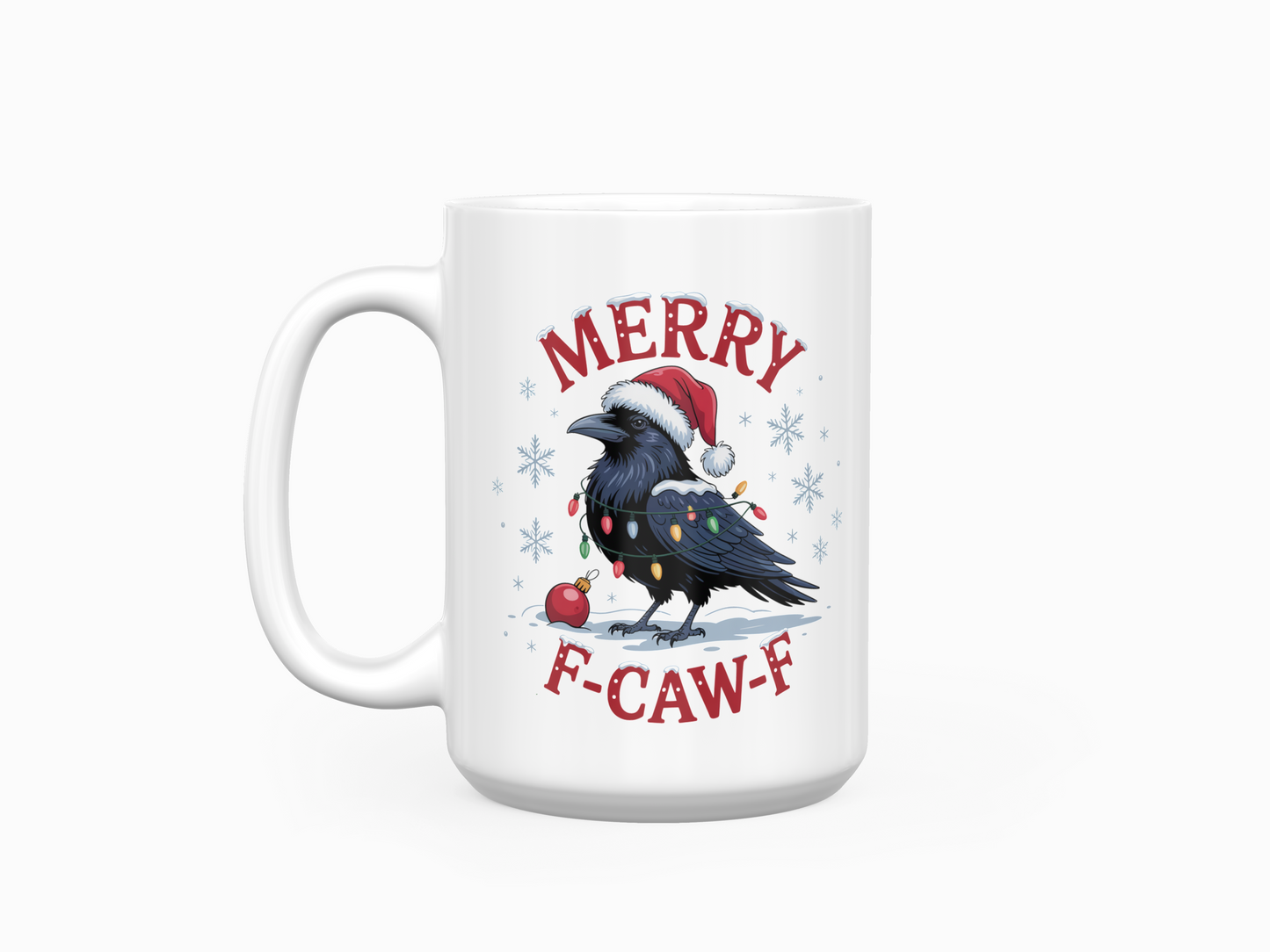 Merry F-Caw-F 15oz Ceramic Coffee Mug