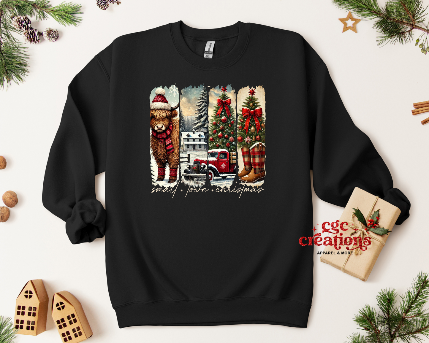 Small Town Christmas Crewneck Sweatshirt