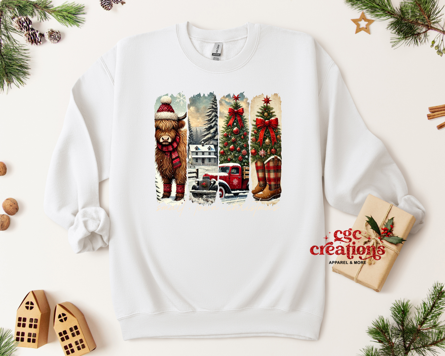 Small Town Christmas Crewneck Sweatshirt