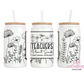 Teachers Plant Seeds 16oz Glass Cup With Lid